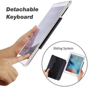 img 3 attached to 📱 iPad Pro 11 Case 2020 with Keyboard - Smart Shockproof Keyboard Folio for iPad Pro 11 inch 2018/2020 - Pencil Holder - Black