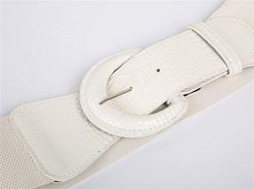 img 1 attached to 👗 GRACE KARIN Women's Vintage Wide Stretchy Cinch Belt: Stylish Leather Buckle Waist Belts for Fashionable Looks