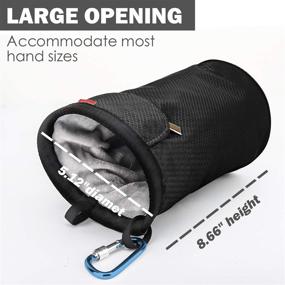 img 1 attached to Rhino Valley Climbing Chalk Bag - Secure Closure, Versatile Design for Climbing, Gymnastics, Cross Fit, Weight Lifting & More