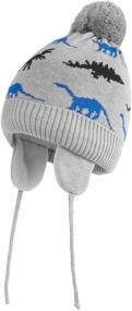 img 4 attached to 🧢 Cozy and Stylish: FZ FANTASTIC ZONE Toddler Earflap Boys' Accessories and Hats & Caps