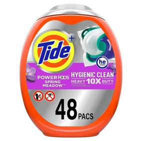 img 4 attached to 🌼 Tide Hygienic Clean 10x Power PODS Laundry Detergent Pacs, Spring Meadow, 48 count, For Visible and Invisible Dirt