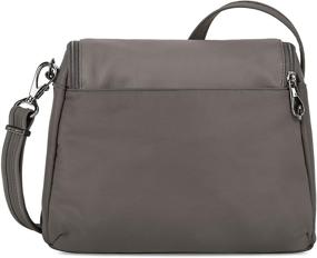 img 1 attached to 👜 Travelon East/West Crossbody Bag in Gray: Compact and Stylish Travel Companion with Dimensions 11W x 9H x 4.25D