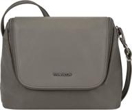 👜 travelon east/west crossbody bag in gray: compact and stylish travel companion with dimensions 11w x 9h x 4.25d logo