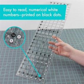 img 3 attached to Efficiently Measure & Cut with Creative Grids Quilt Ruler CGR24 - 6-1/2in x 24-1/2in