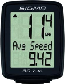 img 3 attached to 🚲 SIGMA BC 7.16 Wired Bicycle Computer: Speed, Distance, Ride Time, Clock - Compact and Easy to Read Display, IPX8 Water Resistant - Tool Free Mounting, Auto Start/Stop - USFB Compatible