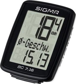 img 2 attached to 🚲 SIGMA BC 7.16 Wired Bicycle Computer: Speed, Distance, Ride Time, Clock - Compact and Easy to Read Display, IPX8 Water Resistant - Tool Free Mounting, Auto Start/Stop - USFB Compatible