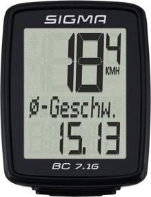 img 4 attached to 🚲 SIGMA BC 7.16 Wired Bicycle Computer: Speed, Distance, Ride Time, Clock - Compact and Easy to Read Display, IPX8 Water Resistant - Tool Free Mounting, Auto Start/Stop - USFB Compatible