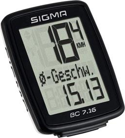 img 1 attached to 🚲 SIGMA BC 7.16 Wired Bicycle Computer: Speed, Distance, Ride Time, Clock - Compact and Easy to Read Display, IPX8 Water Resistant - Tool Free Mounting, Auto Start/Stop - USFB Compatible