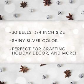 img 1 attached to 🔔 Silver 3/4-Inch Bells - Darice 1099-21, 30-Piece Set