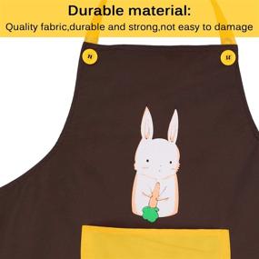 img 1 attached to 🎁 SATINIOR 3 Pieces Women's Vintage Aprons for Kitchen Housework with Pockets - Perfect Christmas Holiday Gift