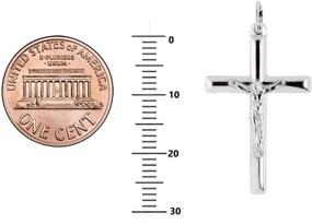img 2 attached to Священное стильное украшение: Кулон Ritastephens 🏻 итальянский крест на цепочке из стерлингового серебра