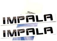 impala nameplate letter emblems chevrolet logo