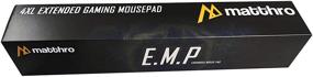 img 3 attached to 🖱️ Коврик для игры Matthro 4XL EMP Full Desk: Гигантский оверсайзовый коврик для стола с расширенными размерами и обработанными краями