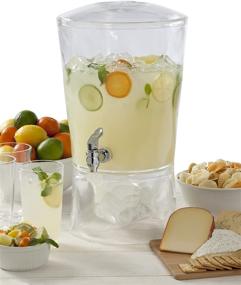 img 1 attached to 🍹 Sculptured Clear Beverage Dispenser by CreativeWare