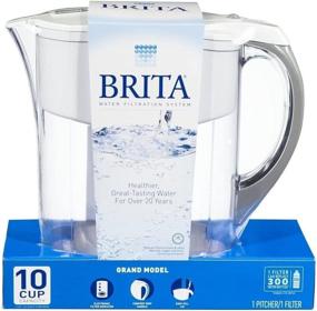 img 3 attached to Brita 10C WHT Pitcher: Clean Water Solution, Single Unit, White