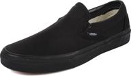 👞 versatile unisex vans classic slip black loafers & slip-ons: perfect for women and men логотип