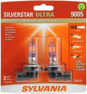 💡лампы ближнего света sylvania 9005 silverstar ultra галогенные - высокопроизводительное автомобильное освещение (набор из 2 штук) логотип