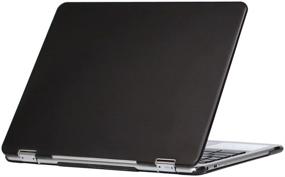 img 4 attached to 📱 iPearl mCover Hard Shell Case for 12.3" Samsung Chromebook Plus XE513C24 Series - Black (Not Compatible with Older XE303C12 / XE500C12 / XE503C12 Models)