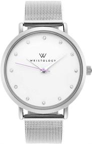 img 4 attached to ⌚ Wristology Olivia Дамские кристальные наручные часы для парней: элегантные и сверкающие часы для женщин