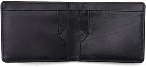 img 4 attached to Optimized Men's Minimalist Leather Bifold Wallet for Wallets, Card Cases & Money Organizers