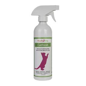 img 4 attached to 🐱 CatFresh Oatmeal Spray: Skin & Coat Cleanser, Detangler, and Irritation Relief for Excessive Licking, Chewing, and Scratching. Moisturizes, Rejuvenates, and Neutralizes Odors, while Tackling Dander.