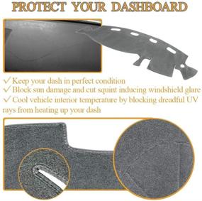 img 2 attached to AKMOTOR Dash Cover Dashboard Cover Mat Pad For Dodge Ram 1998 1999 2000 2001 (Gray) Y21