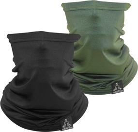 img 4 attached to 🏃 Temple Tape Lightweight Cooling Neck Gaiter: Versatile Face Mask for Men and Women - Stay Cool and Protected during Running and UV Exposure