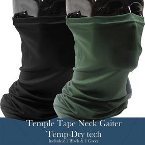 img 3 attached to 🏃 Temple Tape Lightweight Cooling Neck Gaiter: Versatile Face Mask for Men and Women - Stay Cool and Protected during Running and UV Exposure