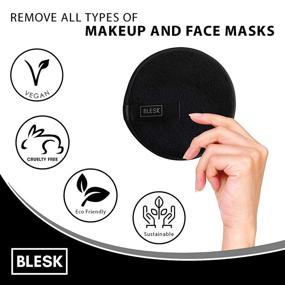 img 3 attached to BLESK Reusable Makeup Remover Pads: 🌿 Eco-Friendly Alternatives for All Types of Makeup