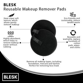 img 2 attached to BLESK Reusable Makeup Remover Pads: 🌿 Eco-Friendly Alternatives for All Types of Makeup