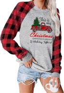 🎄 poboola women's christmas movies sweatshirt - xmas long sleeve tops for watching logo