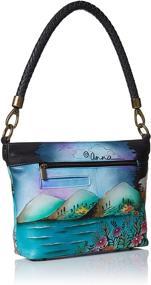 img 3 attached to 👜 Midnight Women's Handbags & Wallets by Anna Anuschka Painted Shoulder