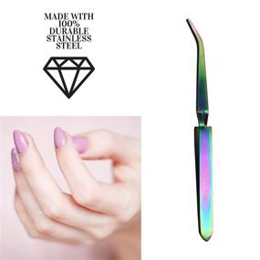 img 3 attached to 💅 Pocket Mani Titanium - Salon Grade 2-in-1 Nail Pinching Tool and Cuticle Cutter for Acrylic and Gel Nails - C Curve Sculpting Tool