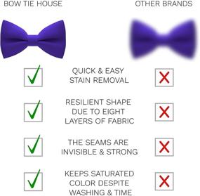 img 2 attached to Classic Pre Tied Bow Tie House Men's Accessories