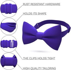 img 3 attached to Classic Pre Tied Bow Tie House Men's Accessories