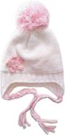 frost hats winter hat: stylish & cozy beanie for girls with pom pom – perfect for skiing & chilly winter days! logo