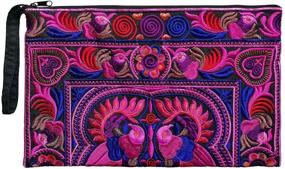 img 4 attached to Sabai Jai Handcrafted Embroidered Women's Wristlet Handbags & Wallets