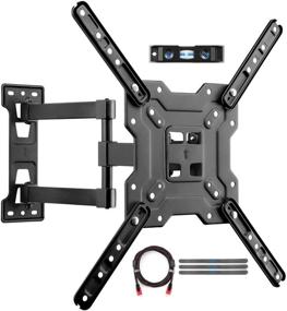 img 4 attached to 📺 Premium Full Motion TV Wall Mount: Suptek Swivel and Tilt for 23-55 inch Screens up to 55lbs, VESA 400x400mm Compatibility (A1+)