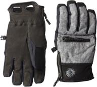 volcom storm glove heather medium logo