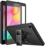 📱 moko чехол для samsung galaxy tab a 8.0 t290/t295 2019 - прочный защитный чехол с встроенным защитным экраном - черный логотип