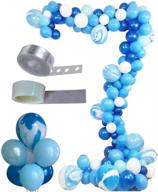 🎈 decorate any occasion with asonlye's 128 pcs balloon arch & garland kit - perfect for holidays, weddings, showers, graduations, anniversaries (blue kit) logo