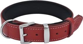 img 4 attached to 🐶 Genuine Leather Dog Collar for Large Dogs - Heavy Duty and Luxury Design Collar by TUBERK