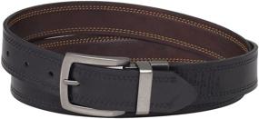 img 1 attached to Dickies Mens Black To Brown Reversible Belt