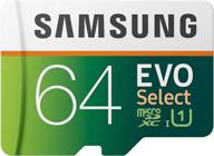 📸 samsung evo select micro sdxc memory card 64gb, 80mb/s (mb-me64da/am) logo