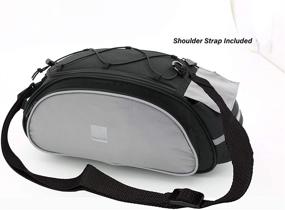 img 3 attached to 🚲 Roswheel 14541 Bike Rack Trunk Panniers - Multifunctional Rear Seat Cargo Bag