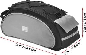 img 2 attached to 🚲 Roswheel 14541 Bike Rack Trunk Panniers - Multifunctional Rear Seat Cargo Bag