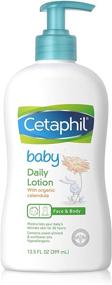 img 4 attached to Cetaphil Baby Daily Lotion: Organic Calendula, Vitamin E, Sweet Almond & Sunflower Oils - 13.5 Fl. Oz