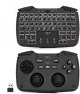 🎮 rii rk707 backlit wireless game controller combo - multifunctional 2.4ghz portable 62-key rechargeable keyboard mouse with turbo vibration for pc/raspberry pi 2/android google tv/tv box logo