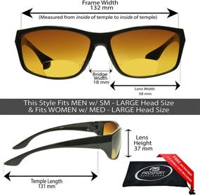 img 3 attached to High-Definition Amber Anti-Reflective Bifocal Reading Sunglasses for Men and Women - proSPORT Reader