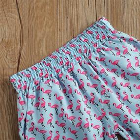 img 1 attached to 🩱 Boys' Swimwear: Flamingo Floral Bottoms for Toddlers